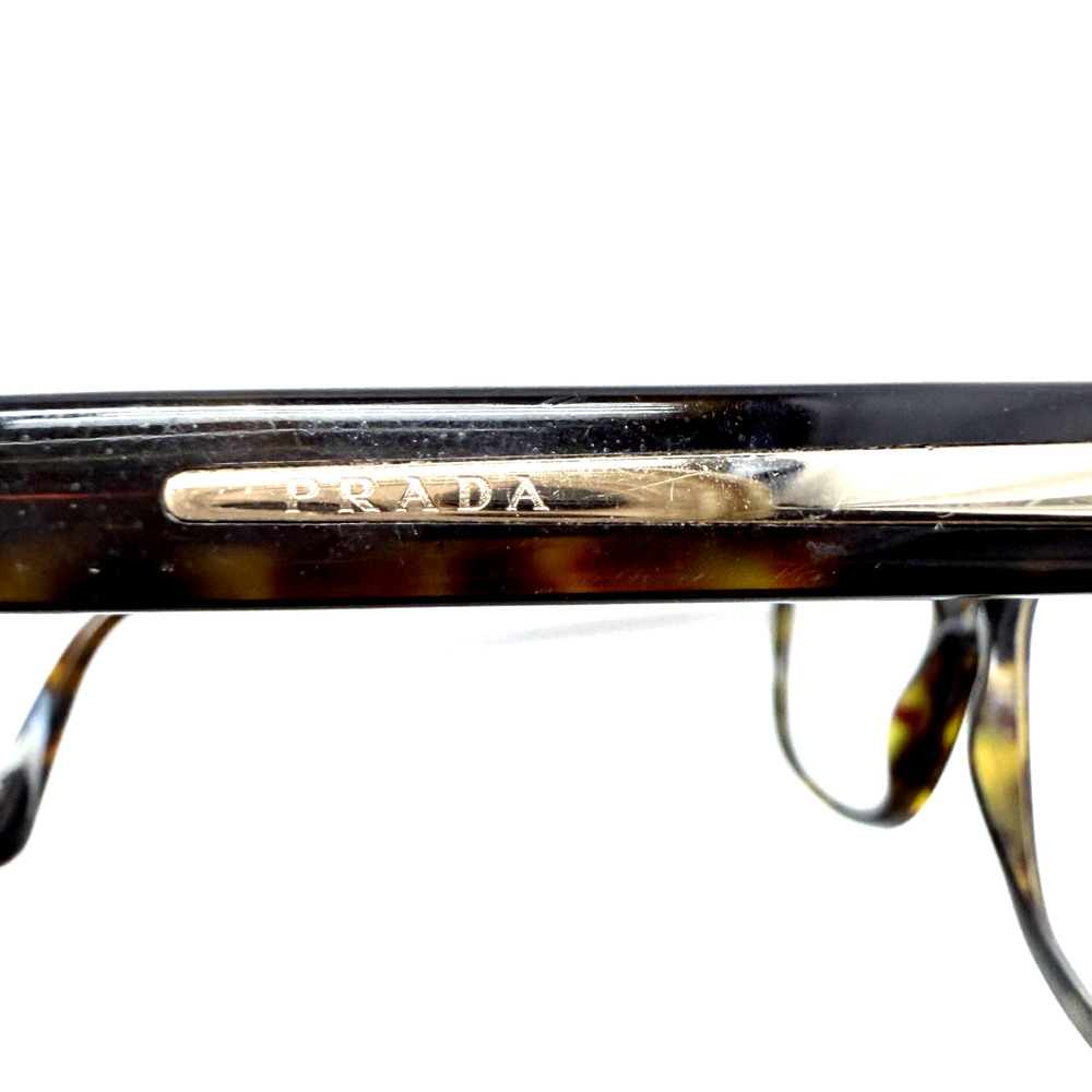 PRADA Ladies EYE GLASSES FRAME with PRADA GOLD METAL PLATE - Made In Italy - Picture 9 of 9